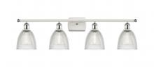 Innovations Lighting 516-4W-WPC-G382 - Castile - 4 Light - 36 inch - White Polished Chrome - Bath Vanity Light