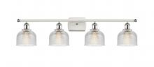 Innovations Lighting 516-4W-WPC-G412 - Dayton - 4 Light - 36 inch - White Polished Chrome - Bath Vanity Light