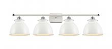 Innovations Lighting 516-4W-WPC-M14-W - Adirondack - 4 Light - 38 inch - White Polished Chrome - Bath Vanity Light