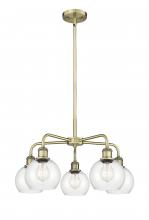 Innovations Lighting 516-5CR-AB-G122-6 - Athens - 5 Light - 24 inch - Antique Brass - Chandelier