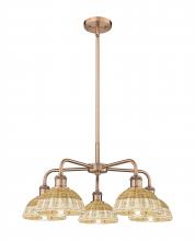Innovations Lighting 516-5CR-AC-NBD2-75-NAT - Bristol Natural II - 5 Light - 26 inch - Antique Copper - Stem hung - Chandelier