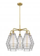 Innovations Lighting 516-5CR-BB-G672-8 - Cascade - 5 Light - 26 inch - Brushed Brass - Chandelier