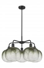 Innovations Lighting 516-5CR-BK-G481-10SL - Brookhaven Sphere - 5 Light - 29 inch - Matte Black - Stem hung - Chandelier