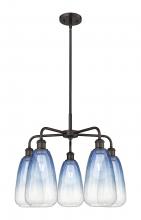 Innovations Lighting 516-5CR-OB-G480-6SB - Brookhaven Almond - 5 Light - 25 inch - Oil Rubbed Bronze - Stem hung - Chandelier