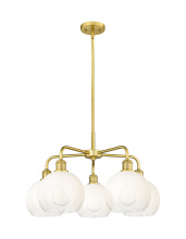 Innovations Lighting 516-5CR-SG-G483-8OP - Brookhaven Globe - 5 Light - 26 inch - Satin Gold - Stem hung - Chandelier