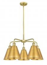 Innovations Lighting 516-5CR-SG-MBC-8-SG - Berkshire - 5 Light - 26 inch - Satin Gold - Chandelier