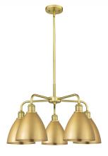 Innovations Lighting 516-5CR-SG-MBD-75-SG - Bristol - 5 Light - 26 inch - Satin Gold - Chandelier