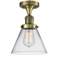 Innovations Lighting 517-1CH-AB-G42-LED - Cone - 1 Light - 8 inch - Antique Brass - Semi-Flush Mount