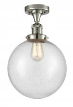 Innovations Lighting 517-1CH-PN-G204-10 - Beacon - 1 Light - 10 inch - Polished Nickel - Semi-Flush Mount