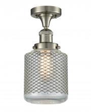 Innovations Lighting 517-1CH-SN-G262-LED - Stanton - 1 Light - 6 inch - Brushed Satin Nickel - Semi-Flush Mount