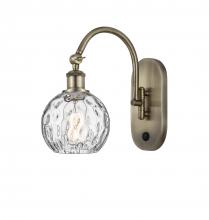 Innovations Lighting 518-1W-AB-G1215-6 - Athens Water Glass - 1 Light - 6 inch - Antique Brass - Adjustable Swing Arm