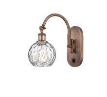 Innovations Lighting 518-1W-AC-G1215-6 - Athens Water Glass - 1 Light - 6 inch - Antique Copper - Adjustable Swing Arm