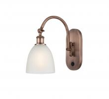 Innovations Lighting 518-1W-AC-G381 - Castile - 1 Light - 6 inch - Antique Copper - Adjustable Swing Arm