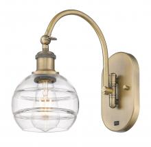 Innovations Lighting 518-1W-BB-G556-6CL - Rochester - 1 Light - 6 inch - Brushed Brass - Adjustable Swing Arm