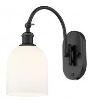 Innovations Lighting 518-1W-BK-G558-6GWH - Bella - 1 Light - 6 inch - Matte Black - Adjustable Swing Arm