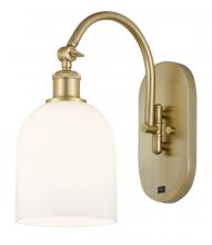 Innovations Lighting 518-1W-SG-G558-6GWH - Bella - 1 Light - 6 inch - Satin Gold - Adjustable Swing Arm