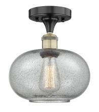 Innovations Lighting 616-1F-BAB-G247 - Gorham - 1 Light - 10 inch - Black Antique Brass - Semi-Flush Mount