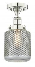 Innovations Lighting 616-1F-PN-G262 - Stanton - 1 Light - 6 inch - Polished Nickel - Semi-Flush Mount