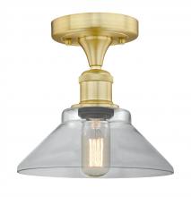 Innovations Lighting 616-1F-SG-G132 - Orwell - 1 Light - 8 inch - Satin Gold - Semi-Flush Mount