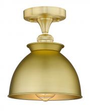 Innovations Lighting 616-1F-SG-M14-SG - Adirondack - 1 Light - 8 inch - Satin Gold - Semi-Flush Mount