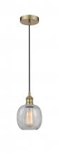 Innovations Lighting 616-1P-AB-G105 - Belfast - 1 Light - 6 inch - Antique Brass - Cord hung - Mini Pendant