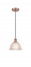 Innovations Lighting 616-1P-AC-G422 - Arietta - 1 Light - 8 inch - Antique Copper - Cord hung - Mini Pendant