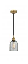 Innovations Lighting 616-1P-BB-G257 - Caledonia - 1 Light - 5 inch - Brushed Brass - Cord hung - Mini Pendant