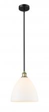 Innovations Lighting 616-1S-BAB-GBD-121 - Bristol - 1 Light - 12 inch - Black Antique Brass - Cord hung - Mini Pendant