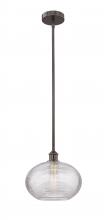 Innovations Lighting 616-1S-OB-G555-12CL - Ithaca - 1 Light - 12 inch - Oil Rubbed Bronze - Stem hung - Mini Pendant