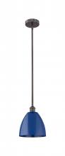 Innovations Lighting 616-1S-OB-MBD-9-BL - Plymouth - 1 Light - 9 inch - Oil Rubbed Bronze - Stem hung - Mini Pendant