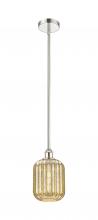 Innovations Lighting 616-1S-PN-G460-7ME - Preston Cylinder - 1 Light - 7 inch - Polished Nickel - Stem hung - Mini Pendant