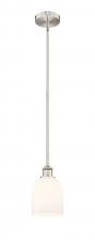 Innovations Lighting 616-1S-SN-G558-6GWH - Bella - 1 Light - 6 inch - Brushed Satin Nickel - Stem hung - Mini Pendant