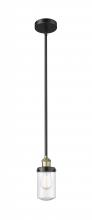 Innovations Lighting 616-1SH-BAB-G314 - Dover - 1 Light - 5 inch - Black Antique Brass - Stem hung - Mini Pendant