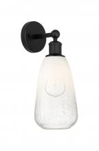 Innovations Lighting 616-1W-BK-G480-6OP - Brookhaven Almond - 1 Light - 6 inch - Matte Black - Sconce