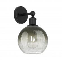 Innovations Lighting 616-1W-BK-G483-8SL - Brookhaven Globe - 1 Light - 8 inch - Matte Black - Sconce