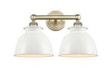 Innovations Lighting 616-2W-AB-M14-W - Adirondack - 2 Light - 17 inch - Antique Brass - Bath Vanity Light