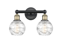 Innovations Lighting 616-2W-BAB-G1213-6CL - Athens Deco Swirl - 2 Light - 15 inch - Black Antique Brass - Bath Vanity Light