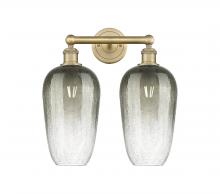 Innovations Lighting 616-2W-BB-G484-7SL - Brookhaven Flute - 2 Light - 16 inch - Brushed Brass - Bath Vanity Light