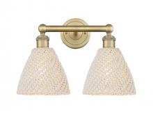 Innovations Lighting 616-2W-BB-NBD-75-NAT - Bristol Natural - 2 Light - 17 inch - Brushed Brass - Bath Vanity Light