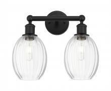 Innovations Lighting 616-2W-BK-G459-6CL - Preston Bulb - 2 Light - 15 inch - Matte Black - Bath Vanity Light