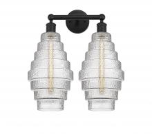 Innovations Lighting 616-2W-BK-G672-8 - Cascade - 2 Light - 17 inch - Matte Black - Bath Vanity Light