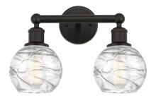 Innovations Lighting 616-2W-OB-G1213-6CL - Athens Deco Swirl - 2 Light - 15 inch - Oil Rubbed Bronze - Bath Vanity Light