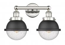 Innovations Lighting 616-2W-PN-HFS-64-BK - Edison - 2 Light - 16 inch - Polished Nickel - Bath Vanity Light
