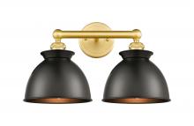 Innovations Lighting 616-2W-SG-M14-BK - Adirondack - 2 Light - 17 inch - Satin Gold - Bath Vanity Light