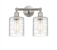 Innovations Lighting 616-2W-SN-G1113 - Cobbleskill - 2 Light - 14 inch - Brushed Satin Nickel - Bath Vanity Light