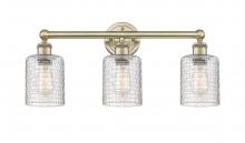 Innovations Lighting 616-3W-AB-G112C-5CL - Cobbleskill - 3 Light - 23 inch - Antique Brass - Bath Vanity Light