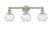 Innovations Lighting 616-3W-AB-G1213-6CL - Athens Deco Swirl - 3 Light - 24 inch - Antique Brass - Bath Vanity Light