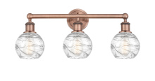 Innovations Lighting 616-3W-AC-G1213-6CL - Athens Deco Swirl - 3 Light - 24 inch - Antique Copper - Bath Vanity Light