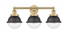 Innovations Lighting 616-3W-BB-HFS-62-BK - Edison - 3 Light - 25 inch - Brushed Brass - Bath Vanity Light