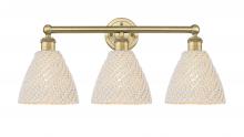 Innovations Lighting 616-3W-BB-NBD-75-NAT - Bristol Natural - 3 Light - 26 inch - Brushed Brass - Bath Vanity Light